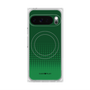 プレミアムスクエアケース with Pixelsnap［ Dot Gradation - Green ］