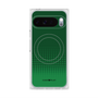 プレミアムスクエアケース with Pixelsnap［ Dot Gradation - Green ］