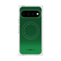 プレミアムスクエアケース with Pixelsnap［ Dot Gradation - Green ］