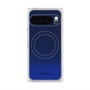 プレミアムスクエアケース with Pixelsnap［ Dot Gradation - Blue ］