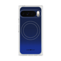 プレミアムスクエアケース with Pixelsnap［ Dot Gradation - Blue ］