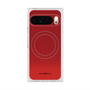 プレミアムスクエアケース with Pixelsnap［ Dot Gradation - Red ］