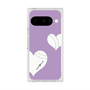 プレミアムスクエアケース with Pixelsnap［ Two Hearts - Purple ］