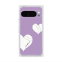 プレミアムスクエアケース with Pixelsnap［ Two Hearts - Purple ］