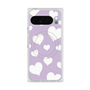 プレミアムスクエアケース with Pixelsnap［ Dot Hearts - Purple ］
