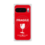 プレミアムスクエアケース with Pixelsnap［ FRAGILE - Red ］