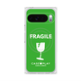 プレミアムスクエアケース with Pixelsnap［ FRAGILE - Green ］