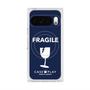 プレミアムスクエアケース with Pixelsnap［ FRAGILE - Navy ］