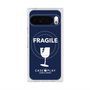 プレミアムスクエアケース with Pixelsnap［ FRAGILE - Navy ］