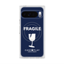 プレミアムスクエアケース with Pixelsnap［ FRAGILE - Navy ］