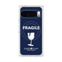 プレミアムスクエアケース with Pixelsnap［ FRAGILE - Navy ］