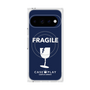 プレミアムスクエアケース with Pixelsnap［ FRAGILE - Navy ］