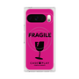プレミアムスクエアケース with Pixelsnap［ FRAGILE - Pink ］