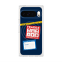 プレミアムスクエアケース with Pixelsnap［ FRAGILE Stickers - Navy ］