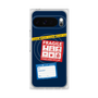 プレミアムスクエアケース with Pixelsnap［ FRAGILE Stickers - Navy ］