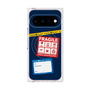 プレミアムスクエアケース with Pixelsnap［ FRAGILE Stickers - Navy ］