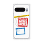 プレミアムスクエアケース with Pixelsnap［ FRAGILE Stickers - White ］