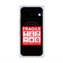 プレミアムスクエアケース with Pixelsnap［ FRAGILE Sticker - Black ］