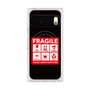 プレミアムスクエアケース with Pixelsnap［ FRAGILE Sticker - Black ］