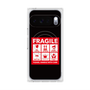 プレミアムスクエアケース with Pixelsnap［ FRAGILE Sticker - Black ］
