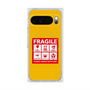プレミアムスクエアケース with Pixelsnap［ FRAGILE Sticker - Yellow ］