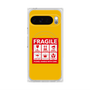 プレミアムスクエアケース with Pixelsnap［ FRAGILE Sticker - Yellow ］