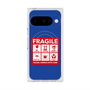 プレミアムスクエアケース with Pixelsnap［ FRAGILE Sticker - Blue ］