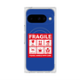 プレミアムスクエアケース with Pixelsnap［ FRAGILE Sticker - Blue ］