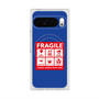 プレミアムスクエアケース with Pixelsnap［ FRAGILE Sticker - Blue ］