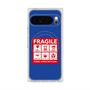 プレミアムスクエアケース with Pixelsnap［ FRAGILE Sticker - Blue ］