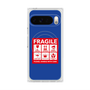 プレミアムスクエアケース with Pixelsnap［ FRAGILE Sticker - Blue ］