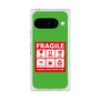 プレミアムスクエアケース with Pixelsnap［ FRAGILE Sticker - Green ］