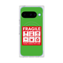 プレミアムスクエアケース with Pixelsnap［ FRAGILE Sticker - Green ］