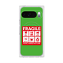 プレミアムスクエアケース with Pixelsnap［ FRAGILE Sticker - Green ］