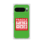 プレミアムスクエアケース with Pixelsnap［ FRAGILE Sticker - Green ］