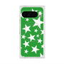 プレミアムスクエアケース with Pixelsnap［ Stars - Green ］