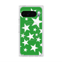 プレミアムスクエアケース with Pixelsnap［ Stars - Green ］