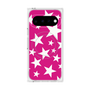 プレミアムスクエアケース with Pixelsnap［ Stars - Pink ］