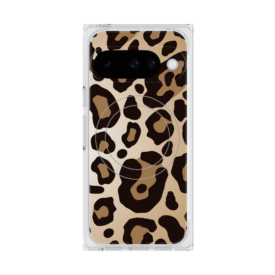 プレミアムスクエアケース with Pixelsnap［ Leopard - Yellow ］