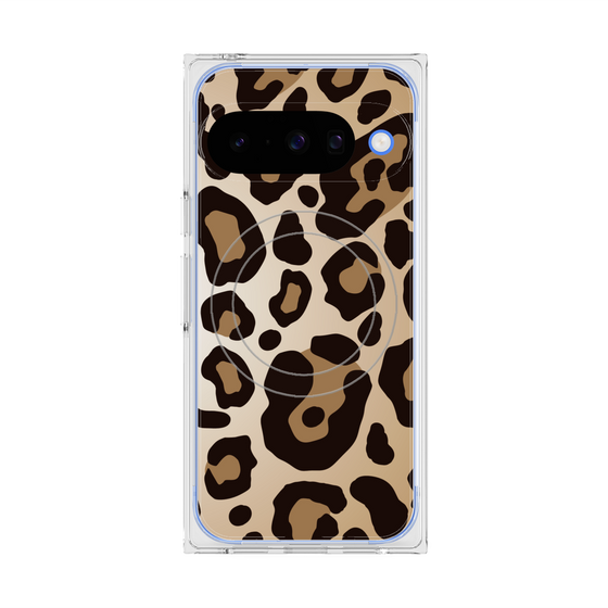 プレミアムスクエアケース with Pixelsnap［ Leopard - Yellow ］