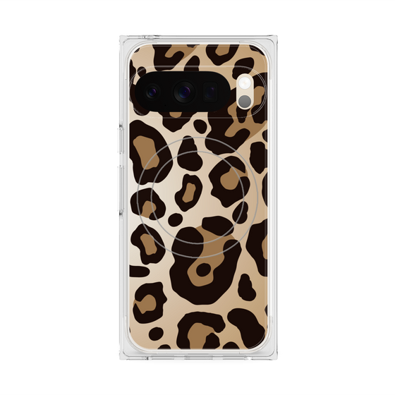 プレミアムスクエアケース with Pixelsnap［ Leopard - Yellow ］