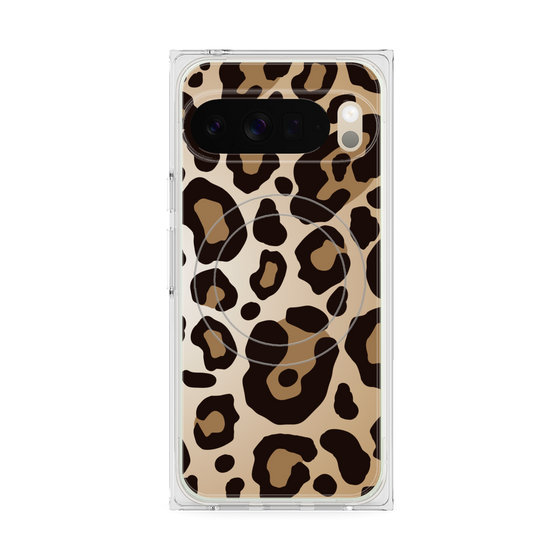 プレミアムスクエアケース with Pixelsnap［ Leopard - Yellow ］