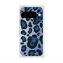 プレミアムスクエアケース with Pixelsnap［ Leopard - Blue ］