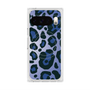 プレミアムスクエアケース with Pixelsnap［ Leopard - Blue ］