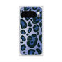 プレミアムスクエアケース with Pixelsnap［ Leopard - Blue ］