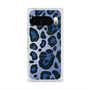プレミアムスクエアケース with Pixelsnap［ Leopard - Blue ］