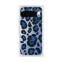 プレミアムスクエアケース with Pixelsnap［ Leopard - Blue ］