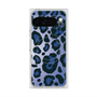 プレミアムスクエアケース with Pixelsnap［ Leopard - Blue ］