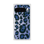 プレミアムスクエアケース with Pixelsnap［ Leopard - Blue ］