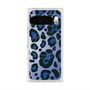 プレミアムスクエアケース with Pixelsnap［ Leopard - Blue ］